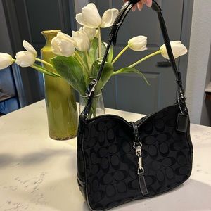 Authentic Black Buckle COACH Handbag